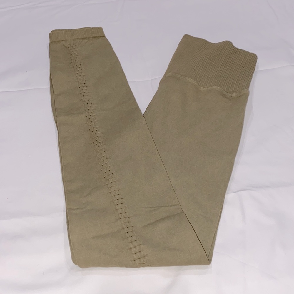 FP Movement Good Karma High Rise HR 7/8 Length Leggings Irr Wash Army XS/S NWOT
